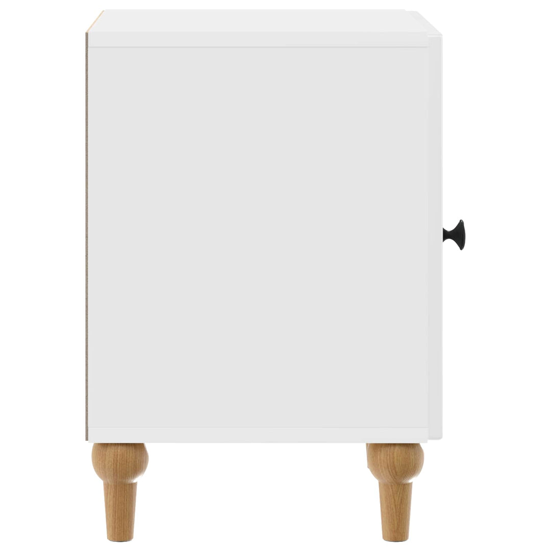 Natskab Hvid højglans 43 x 34,5 x 50 cm Konstrueret træ