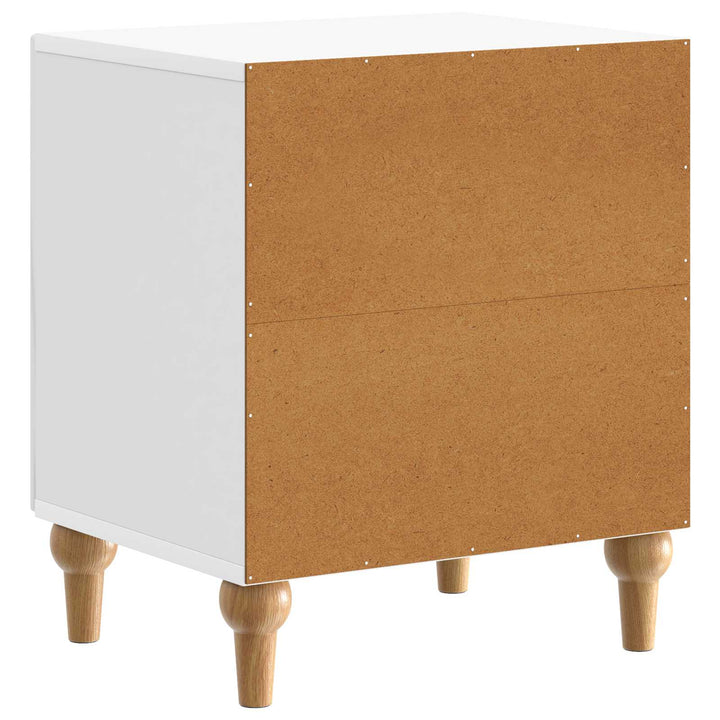 Natskab 2 pcs Hvid højglans 43 x 34,5 x 50 cm Konstrueret træ