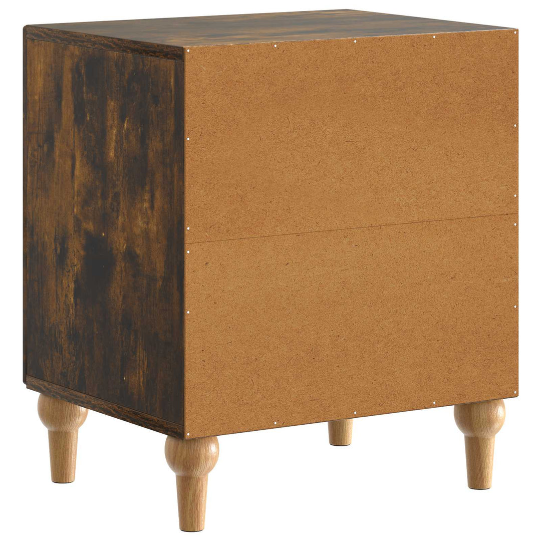 Natskab 2 pcs Røget eg 43 x 34,5 x 50 cm Konstrueret træ