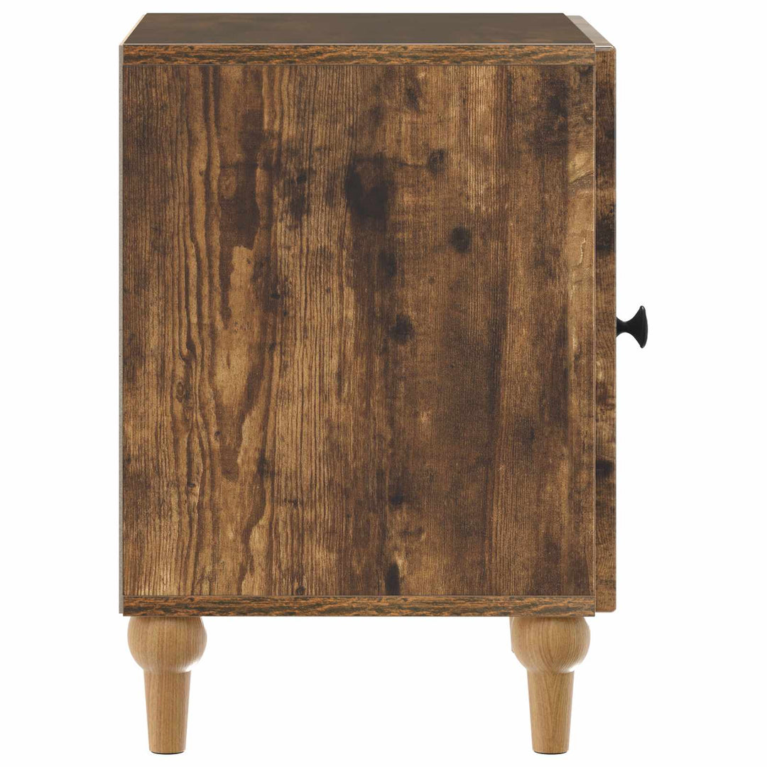 Natskab 2 pcs Røget eg 43 x 34,5 x 50 cm Konstrueret træ