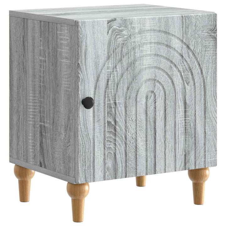 Natskab 2 pcs Grå sonoma-eg 43 x 34,5 x 50 cm Konstrueret træ
