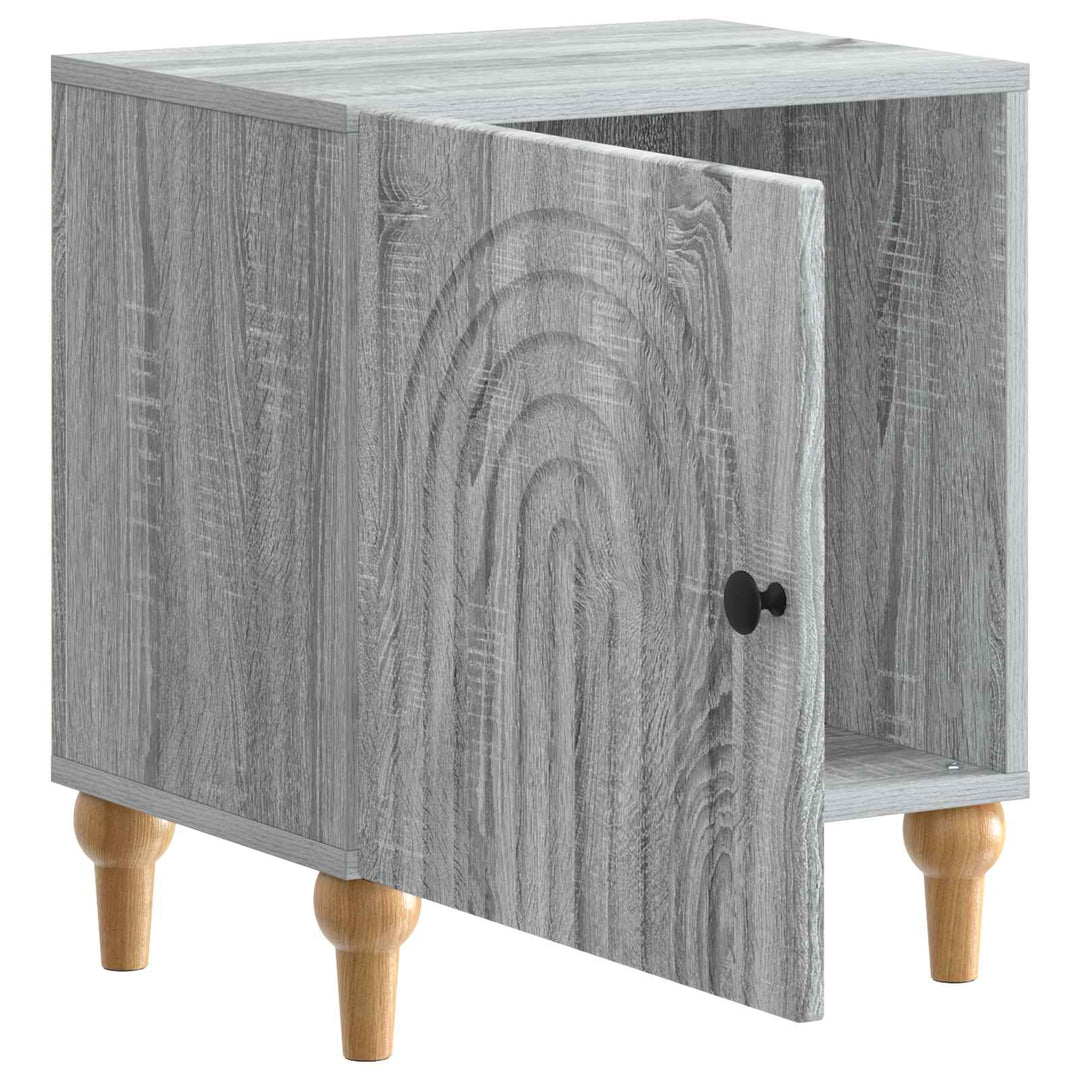 Natskab 2 pcs Grå sonoma-eg 43 x 34,5 x 50 cm Konstrueret træ