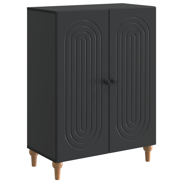 Sideboard Sort 66 x 34,5 x 90 cm Konstrueret træ
