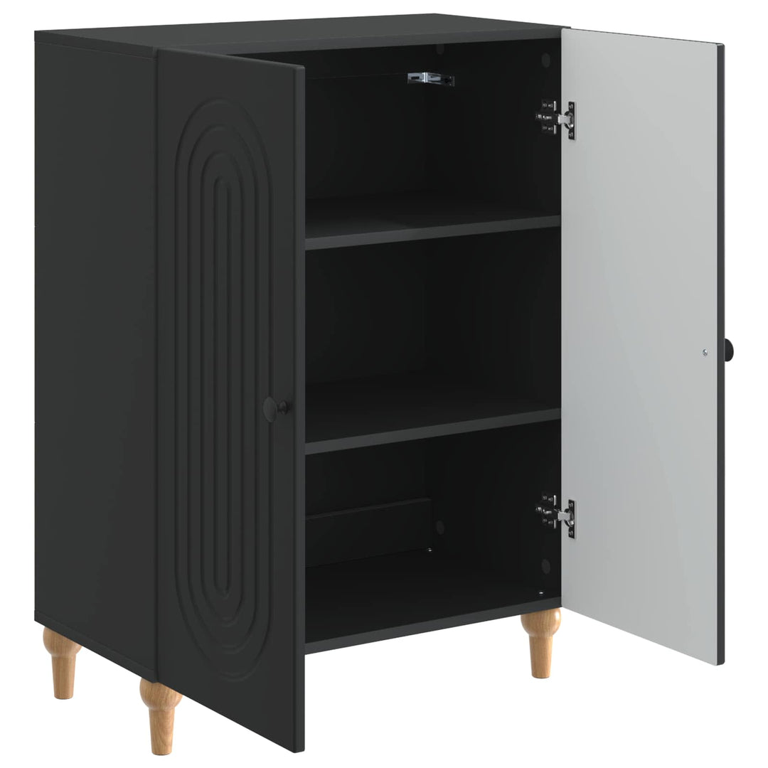 Sideboard Sort 66 x 34,5 x 90 cm Konstrueret træ