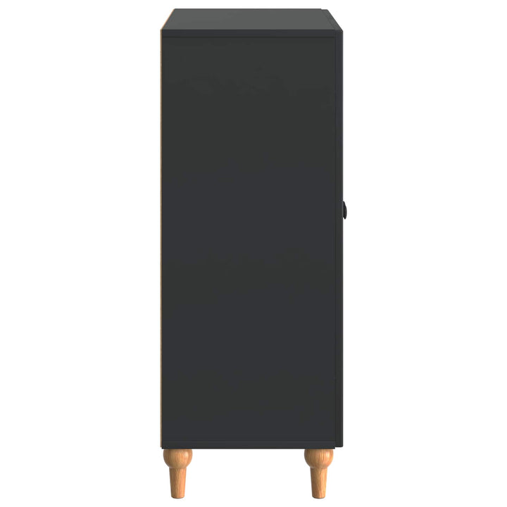 Sideboard Sort 66 x 34,5 x 90 cm Konstrueret træ