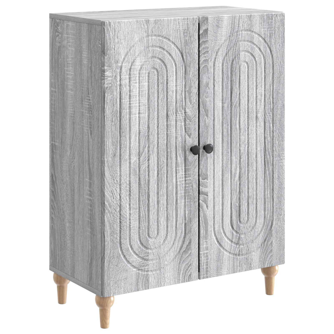 Sideboard Grå sonoma-eg 66 x 34,5 x 90 cm Konstrueret træ