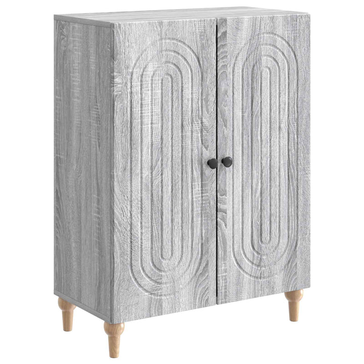 Sideboard Grå sonoma-eg 66 x 34,5 x 90 cm Konstrueret træ