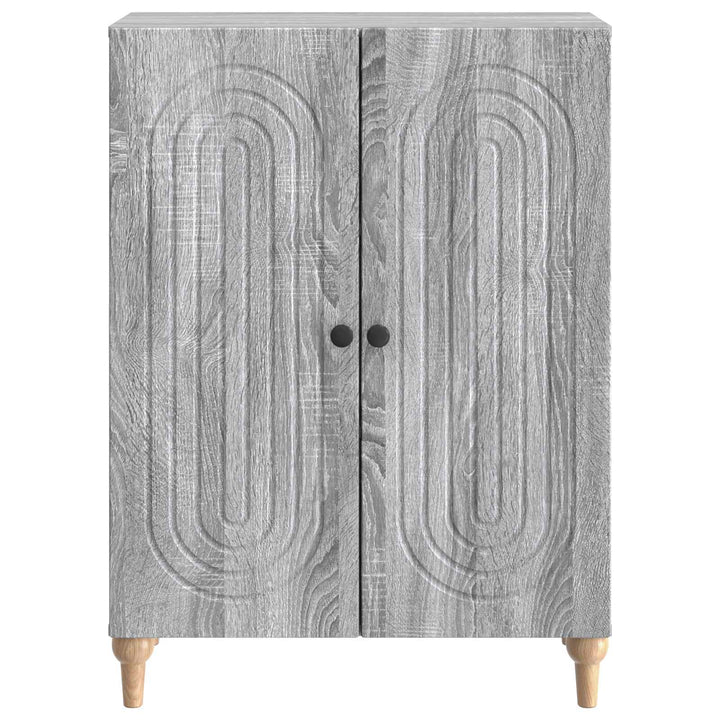 Sideboard Grå sonoma-eg 66 x 34,5 x 90 cm Konstrueret træ
