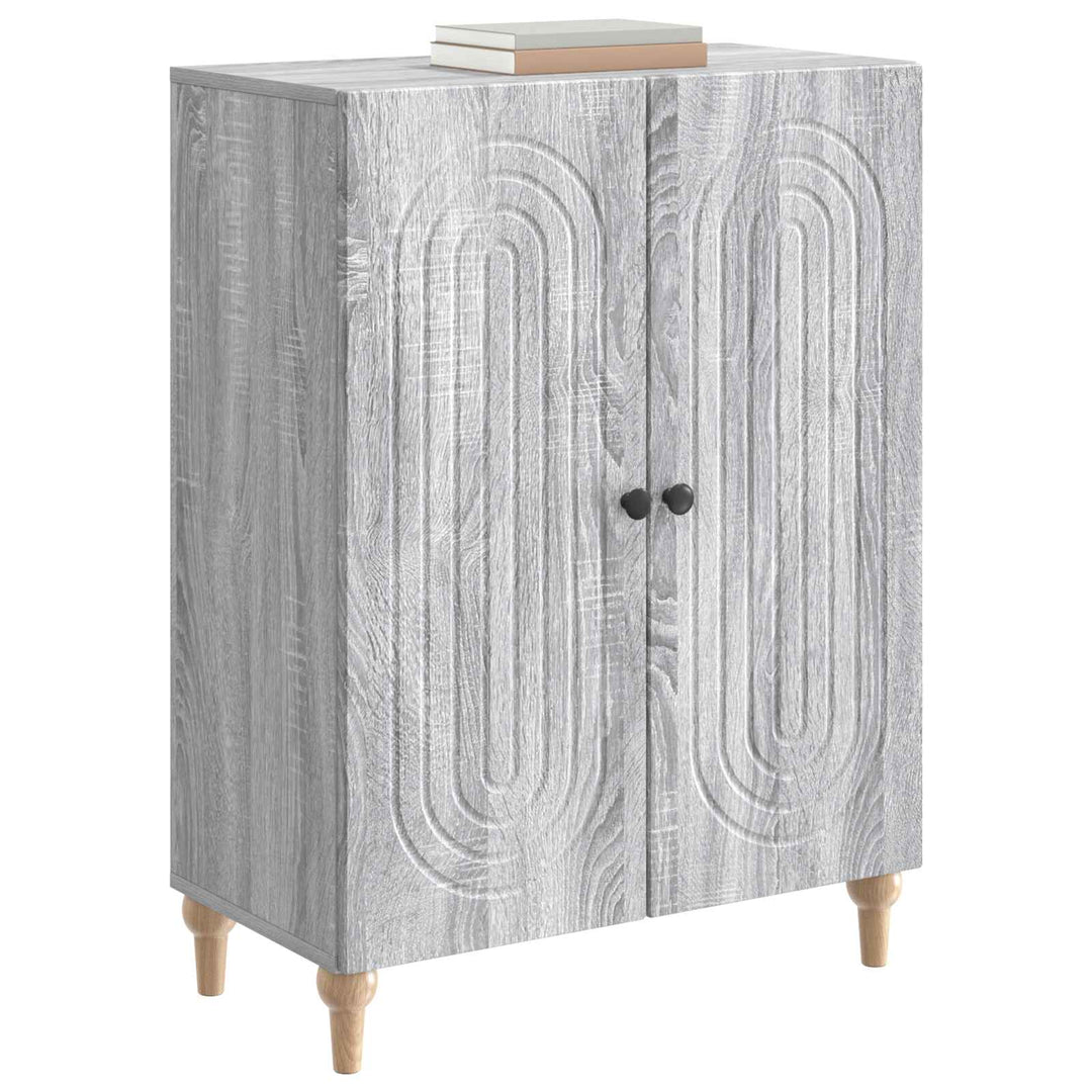 Sideboard Grå sonoma-eg 66 x 34,5 x 90 cm Konstrueret træ