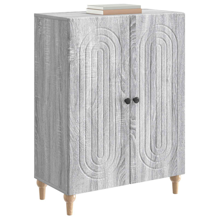Sideboard Grå sonoma-eg 66 x 34,5 x 90 cm Konstrueret træ