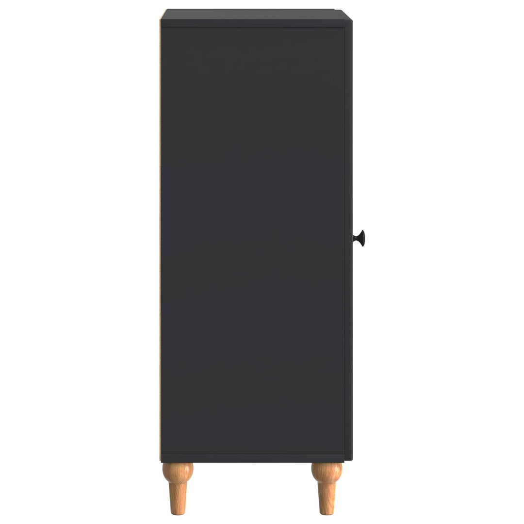 Sideboard Sort 33 x 34,5 x 90 cm Konstrueret træ