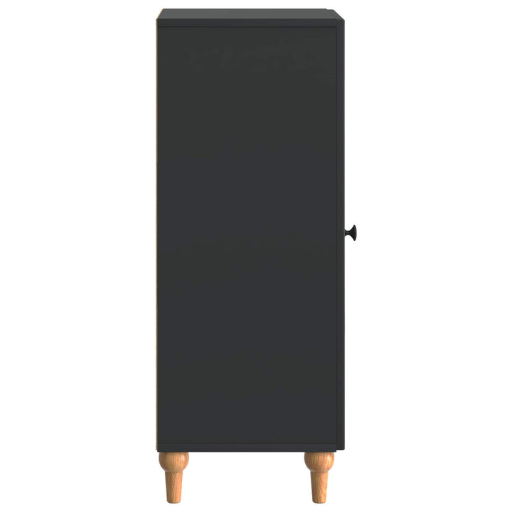 Sideboard Sort 33 x 34,5 x 90 cm Konstrueret træ