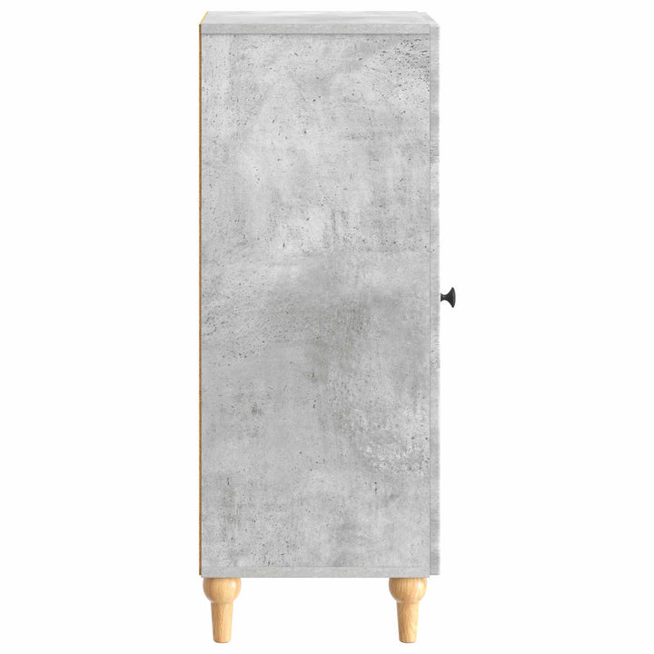 Sideboard Betongrå 33 x 34,5 x 90 cm Konstrueret træ
