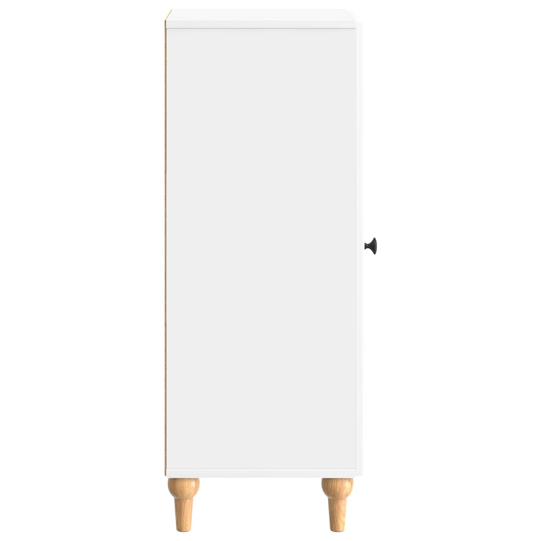 Sideboard Hvid højglans 33 x 34,5 x 90 cm Konstrueret træ