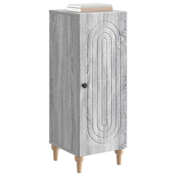Sideboard Grå sonoma-eg 33 x 34,5 x 90 cm Konstrueret træ