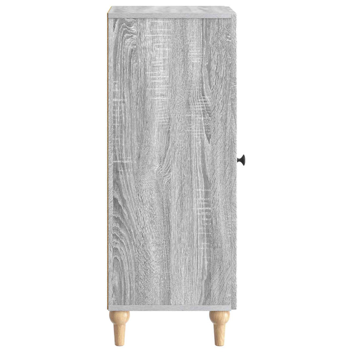 Sideboard Grå sonoma-eg 33 x 34,5 x 90 cm Konstrueret træ
