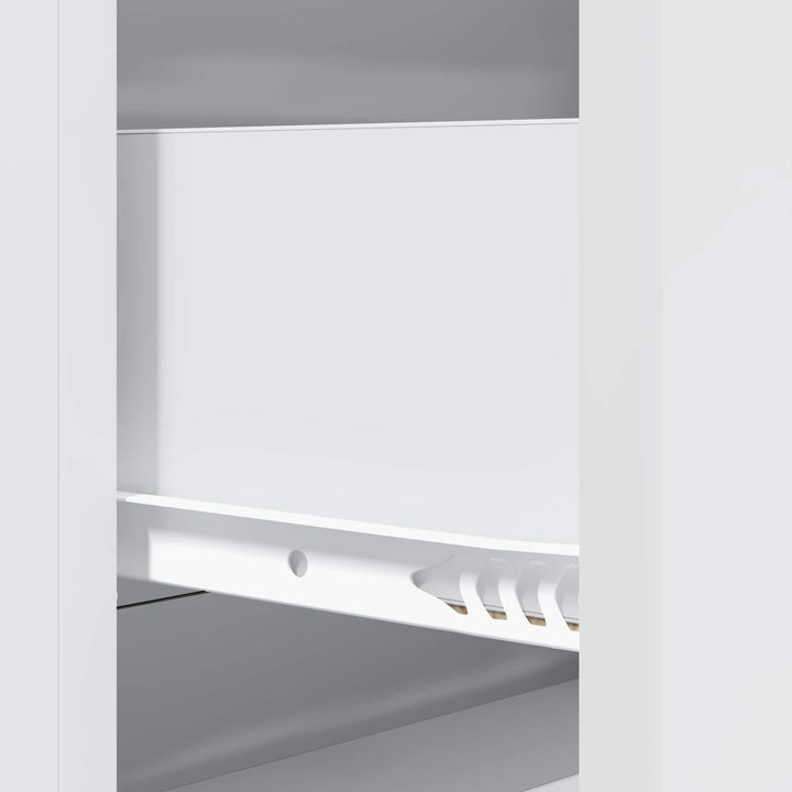 Skuffeskab Hvid 66 x 34,5 x 90 cm Konstrueret træ