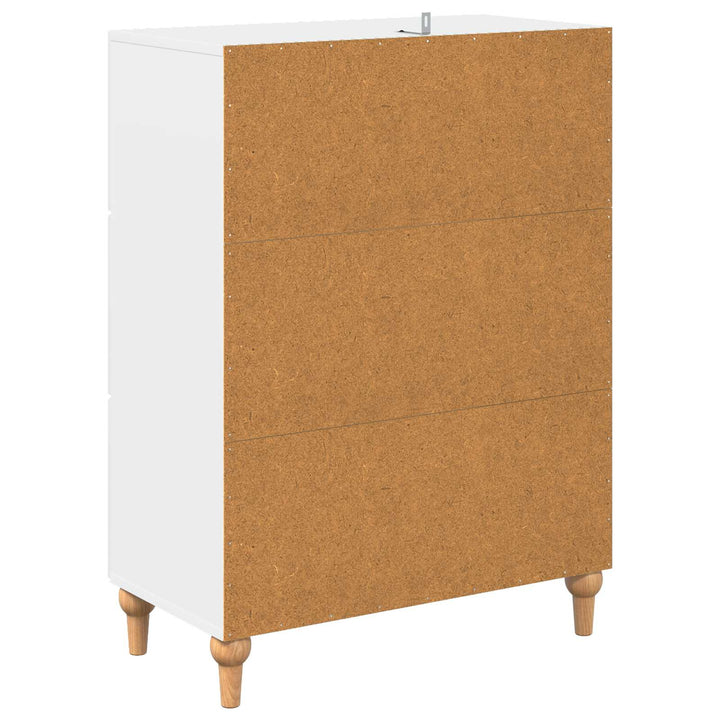 Skuffeskab Hvid 66 x 34,5 x 90 cm Konstrueret træ