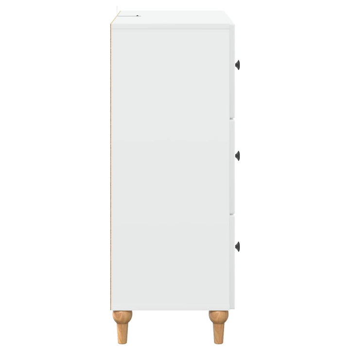 Skuffeskab Hvid 66 x 34,5 x 90 cm Konstrueret træ