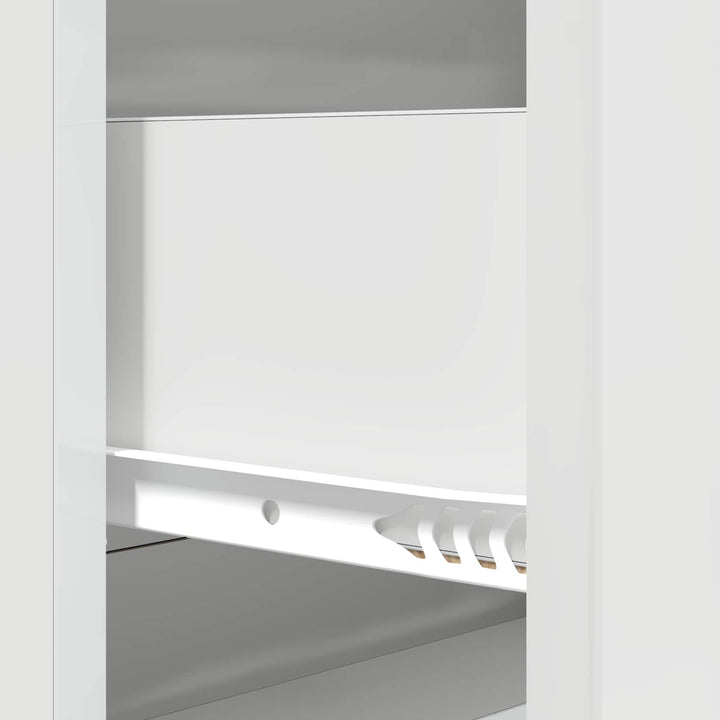 Skuffeskab Hvid højglans 66 x 34,5 x 90 cm Konstrueret træ