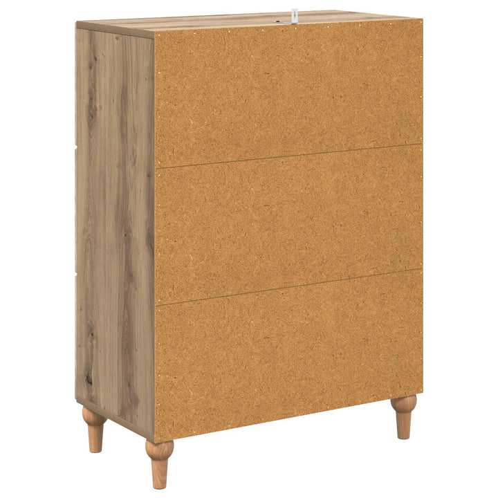 Skuffeskab 66 x 34,5 x 90 cm Konstrueret træ Artisan-eg