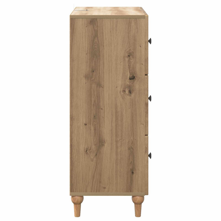 Skuffeskab 66 x 34,5 x 90 cm Konstrueret træ Artisan-eg