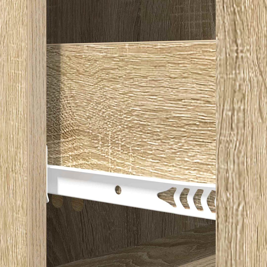 Skuffeskab Sonoma-eg 33 x 34,5 x 90 cm Konstrueret træ