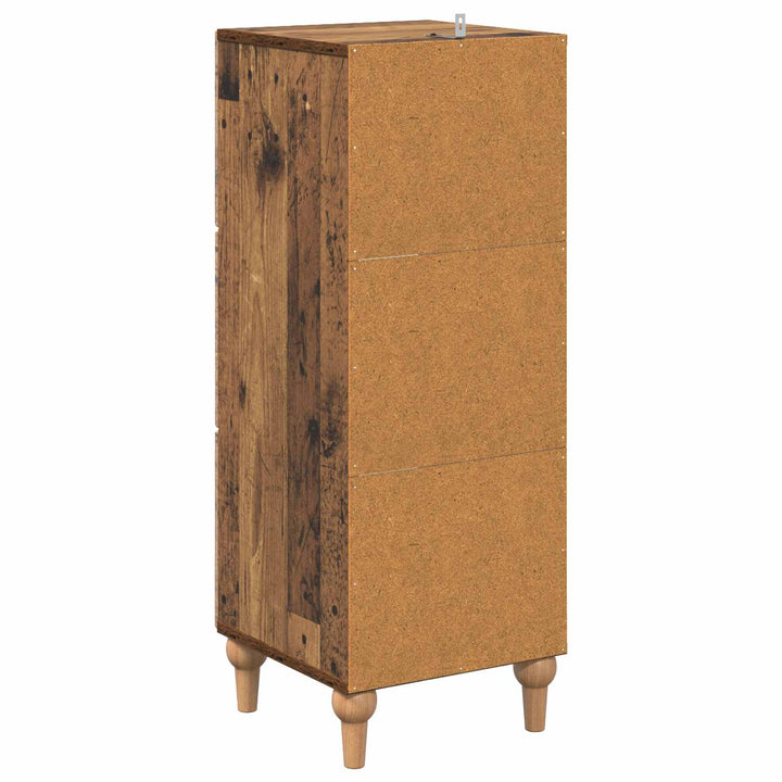 Skuffeskab Gammelt træ 33 x 34,5 x 90 cm Konstrueret træ