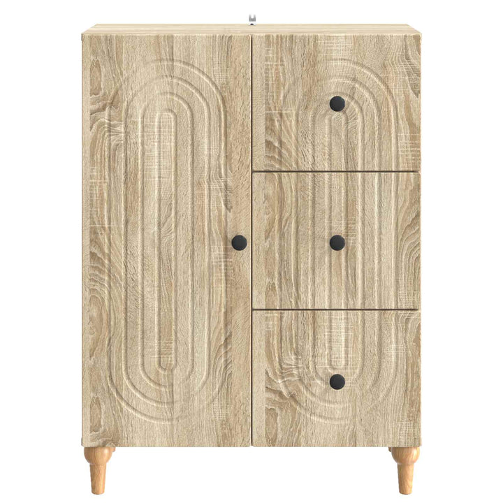 Sideboard Sonoma-eg 66 x 34,5 x 90 cm Konstrueret træ