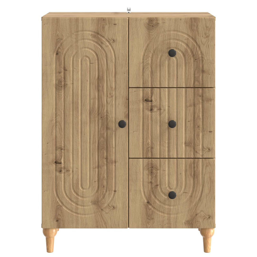 Sideboard Artisan-eg 66 x 34,5 x 90 cm Konstrueret træ