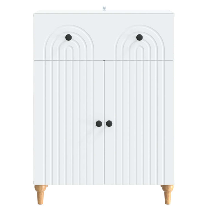 Sideboard Hvid 66 x 34,5 x 90 cm Konstrueret træ