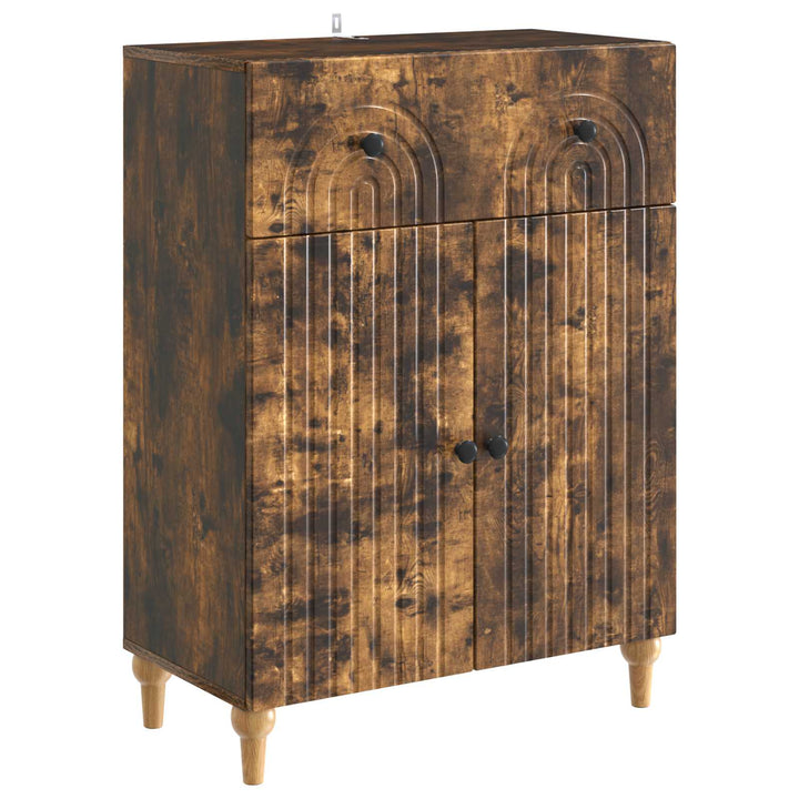 Sideboard Røget eg 66 x 34,5 x 90 cm Konstrueret træ