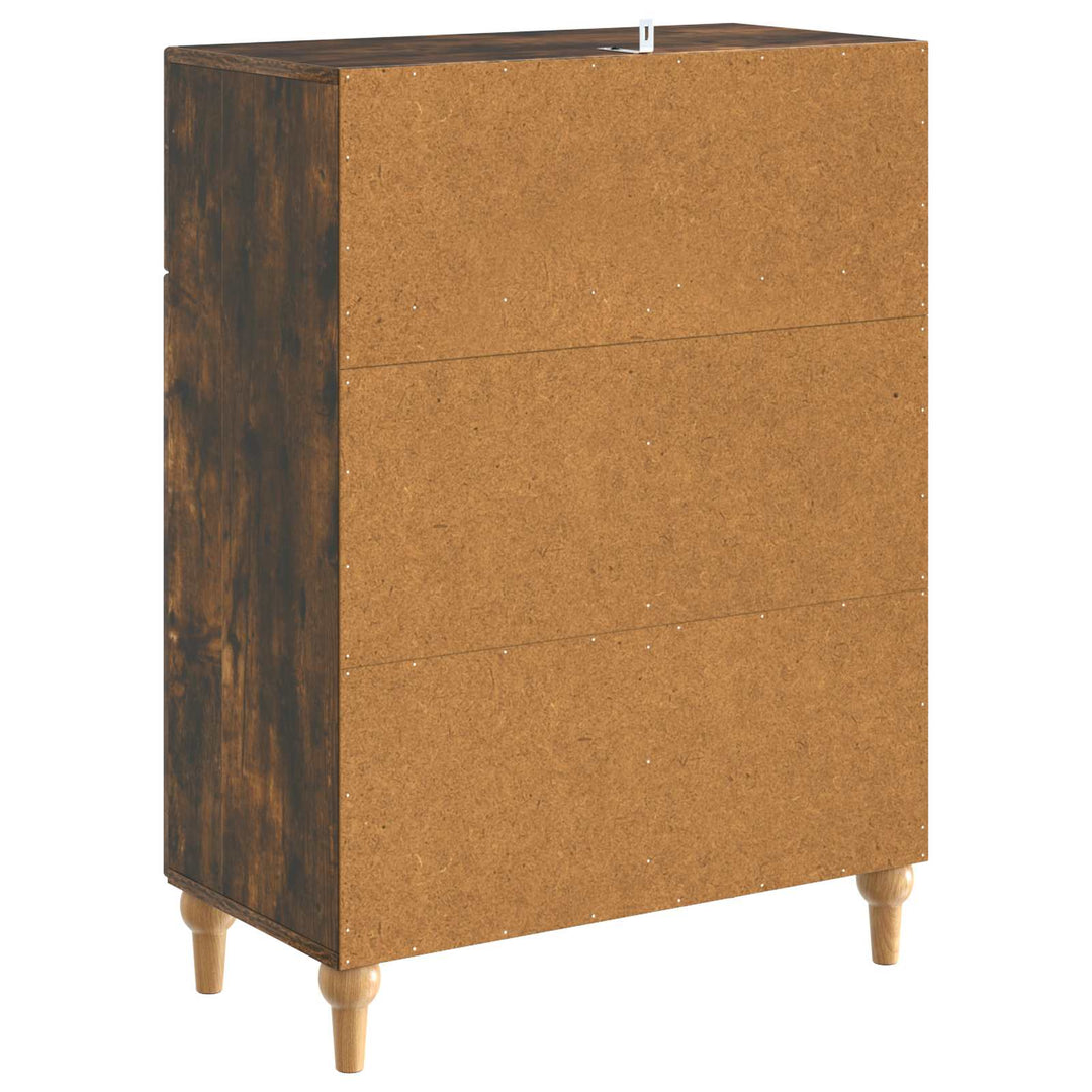 Sideboard Røget eg 66 x 34,5 x 90 cm Konstrueret træ