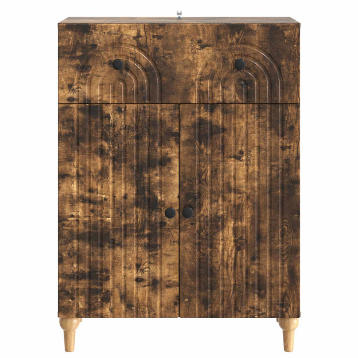 Sideboard Røget eg 66 x 34,5 x 90 cm Konstrueret træ