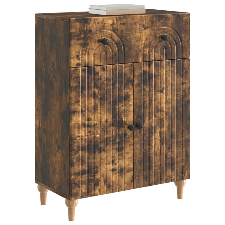 Sideboard Røget eg 66 x 34,5 x 90 cm Konstrueret træ