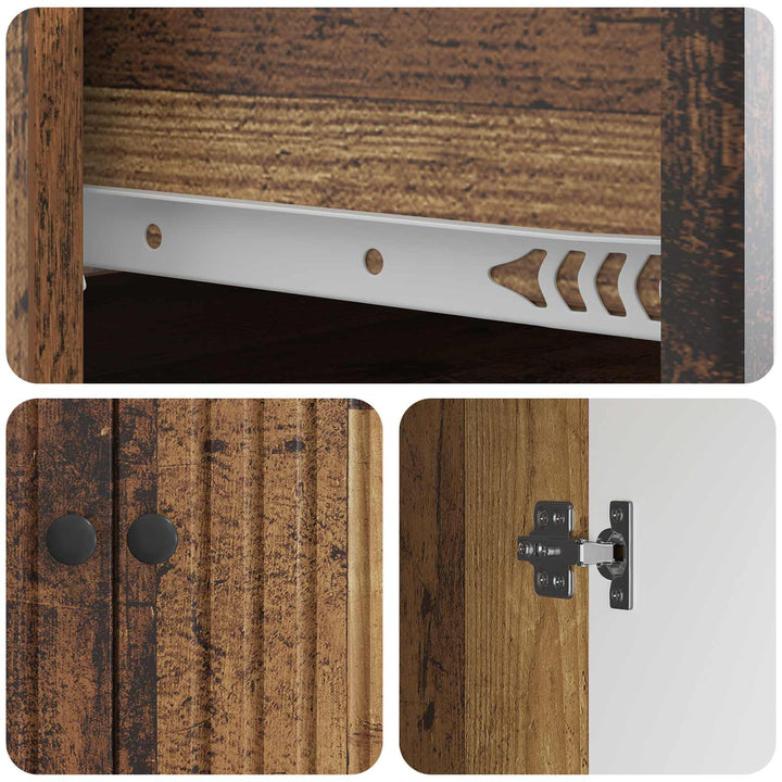 Sideboard Gammelt træ 66 x 34,5 x 90 cm Konstrueret træ