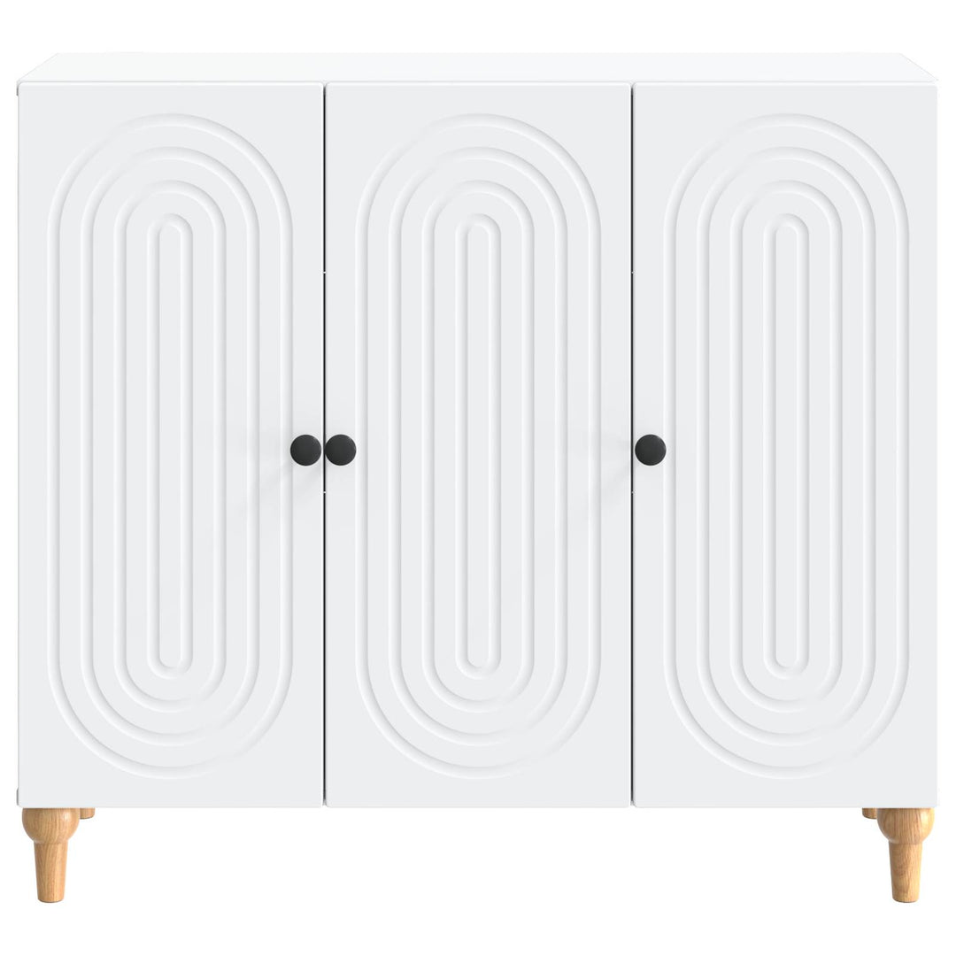 Sideboard Hvid 89 x 34,5 x 80 cm Konstrueret træ