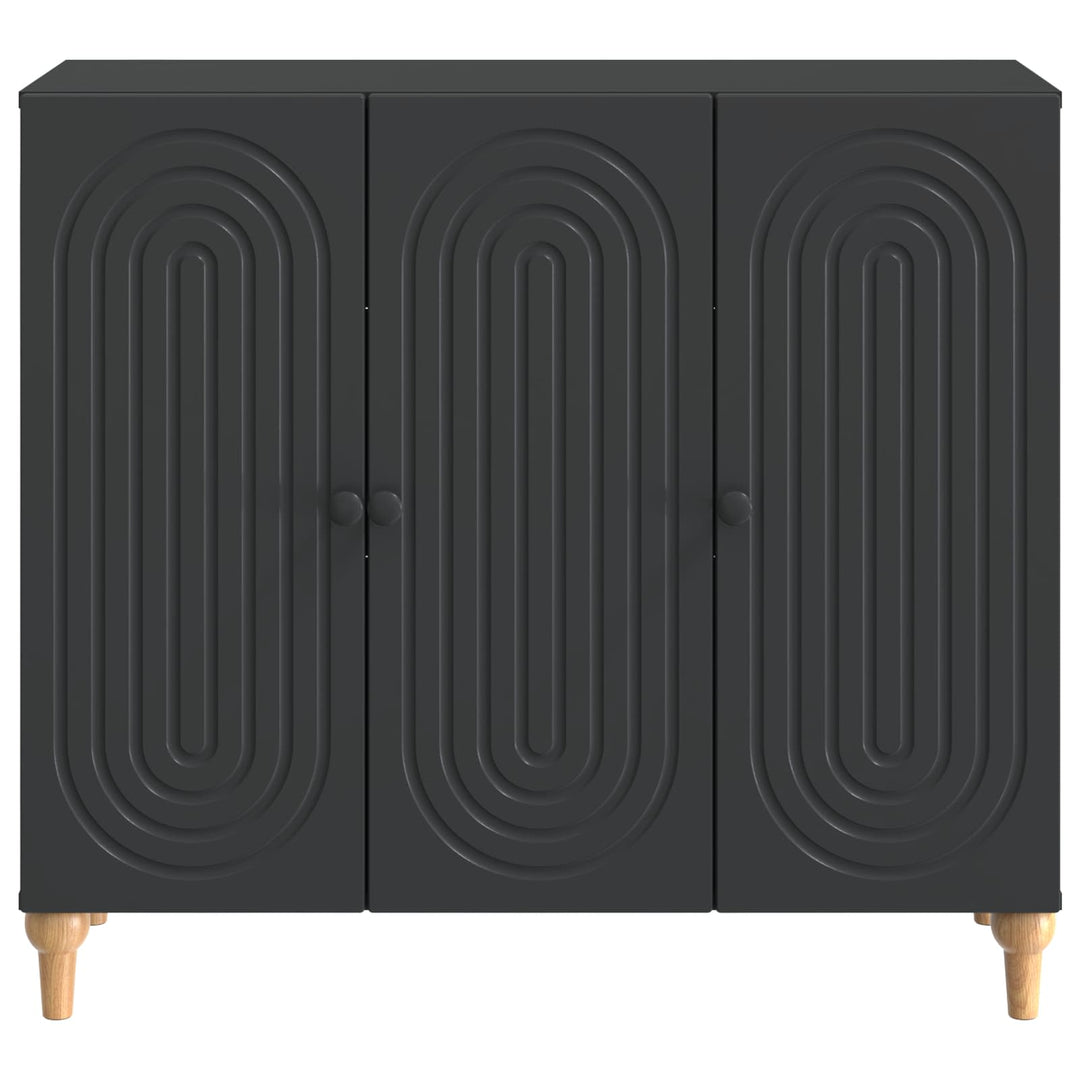 Sideboard Sort 89 x 34,5 x 80 cm Konstrueret træ