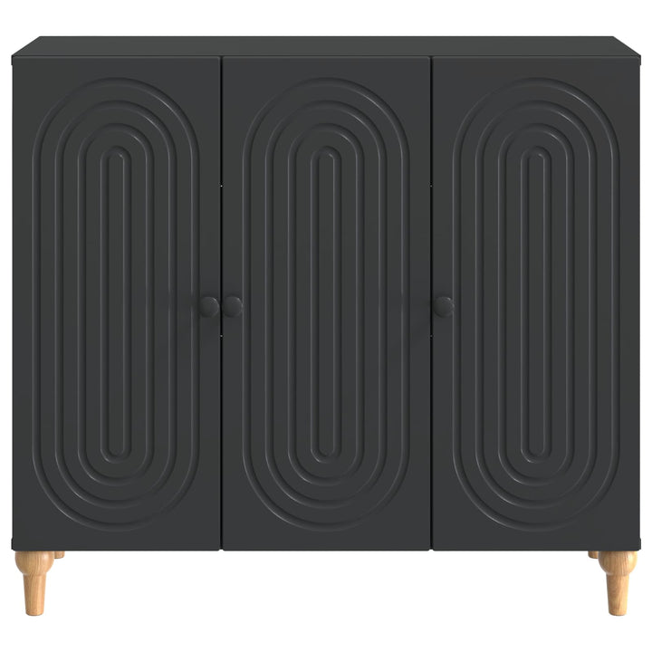 Sideboard Sort 89 x 34,5 x 80 cm Konstrueret træ
