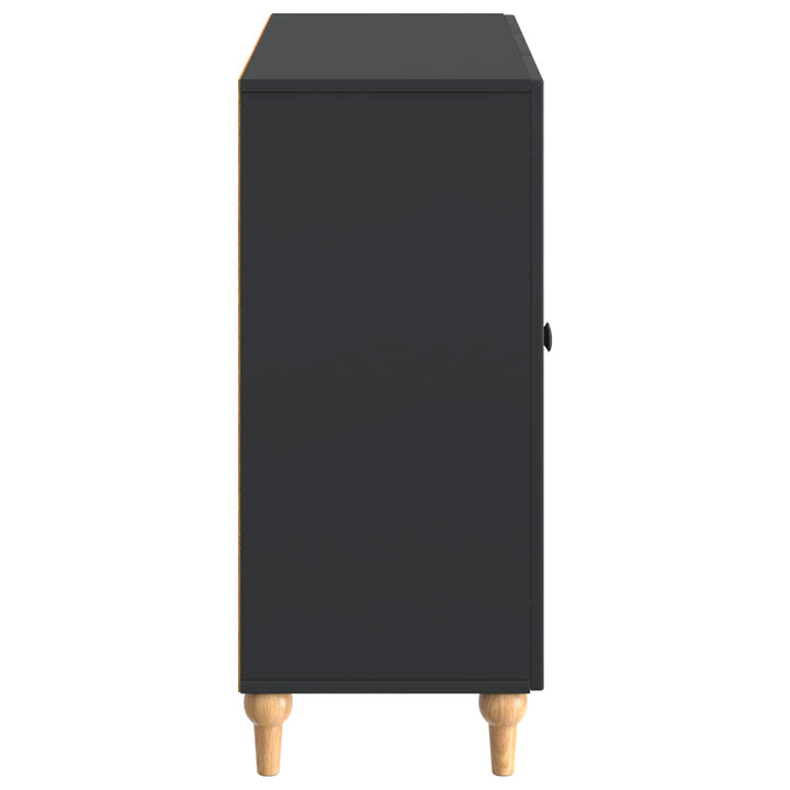 Sideboard Sort 89 x 34,5 x 80 cm Konstrueret træ