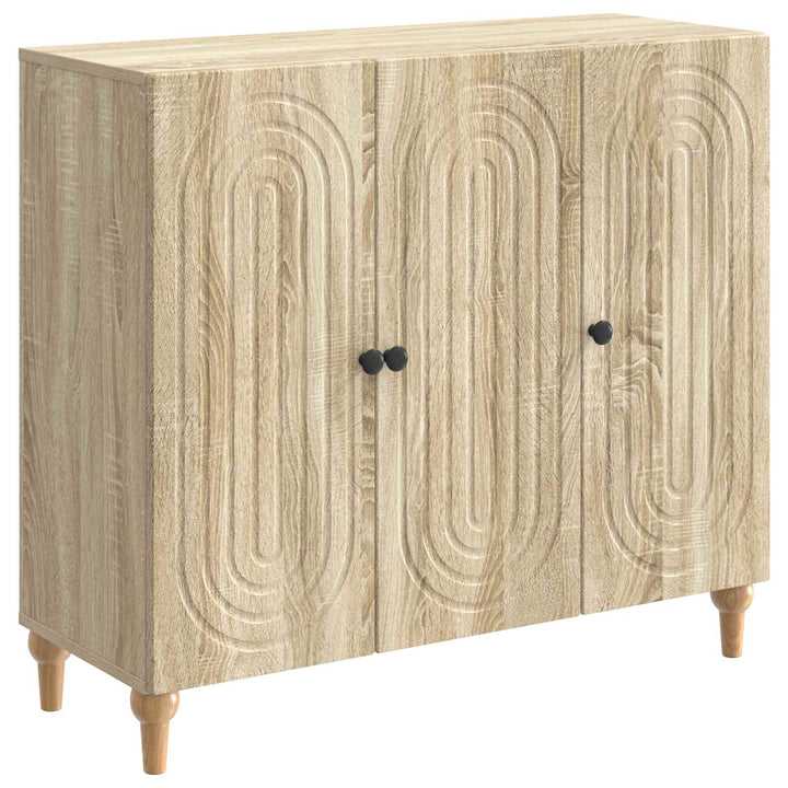 Sideboard Sonoma-eg 89 x 34,5 x 80 cm Konstrueret træ