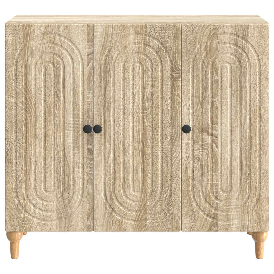 Sideboard Sonoma-eg 89 x 34,5 x 80 cm Konstrueret træ