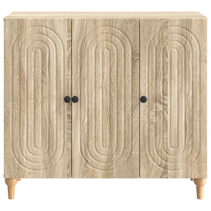 Sideboard Sonoma-eg 89 x 34,5 x 80 cm Konstrueret træ