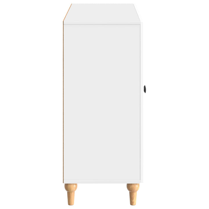 Sideboard Hvid højglans 89 x 34,5 x 80 cm Konstrueret træ