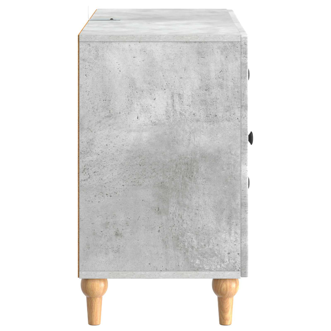 TV-skab med skuffe Betongrå 89 x 34,5 x 60 cm Konstrueret træ