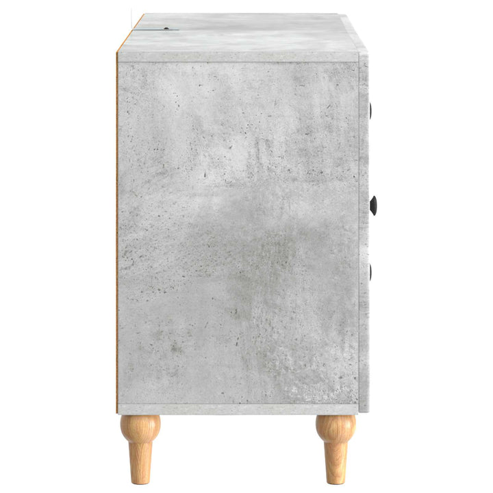 TV-skab med skuffe Betongrå 89 x 34,5 x 60 cm Konstrueret træ