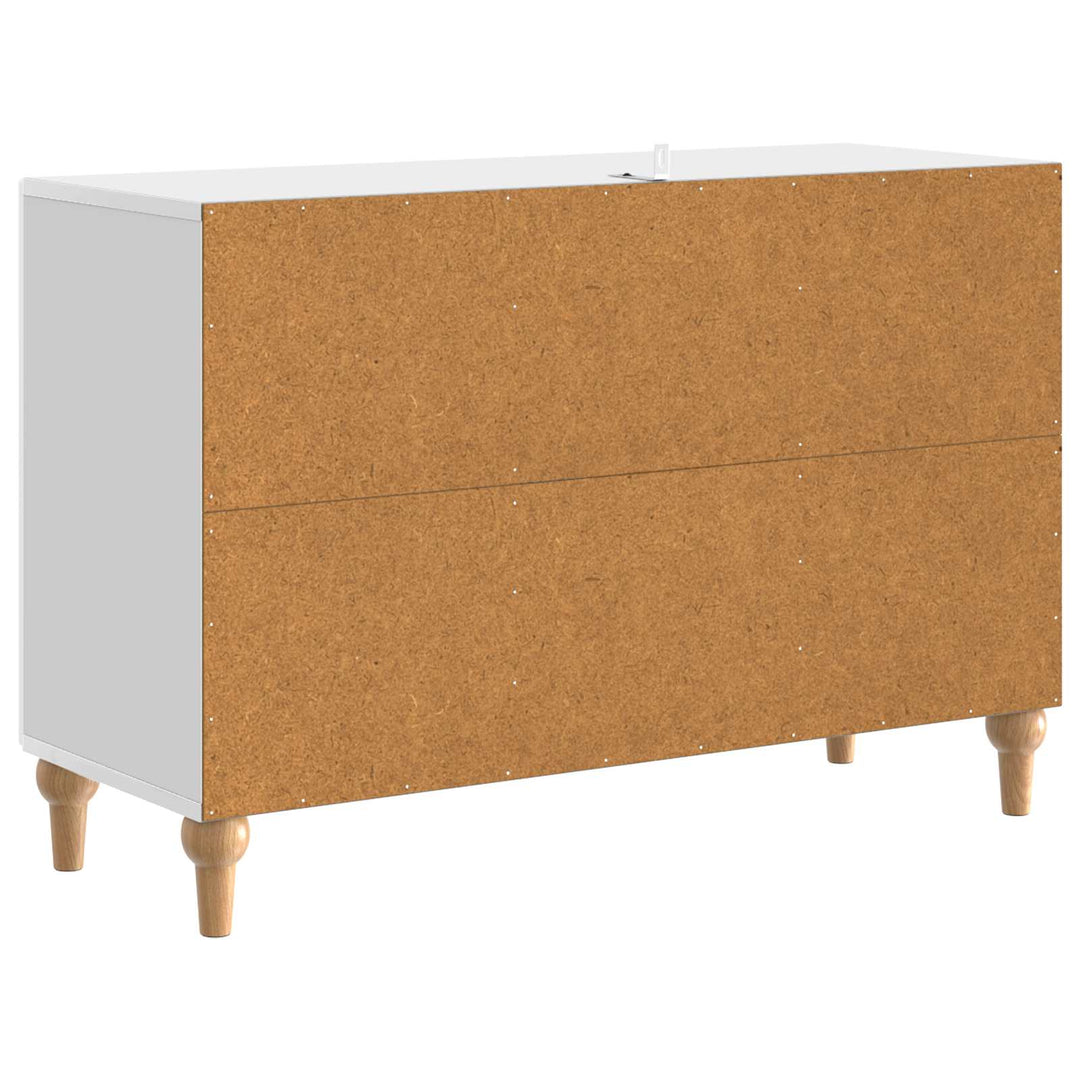 TV-skab Hvid højglans 89 x 34,5 x 60 cm Konstrueret træ