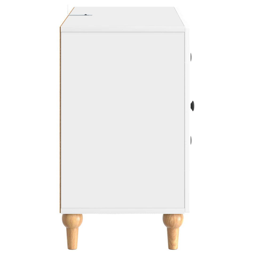 TV-skab Hvid højglans 89 x 34,5 x 60 cm Konstrueret træ