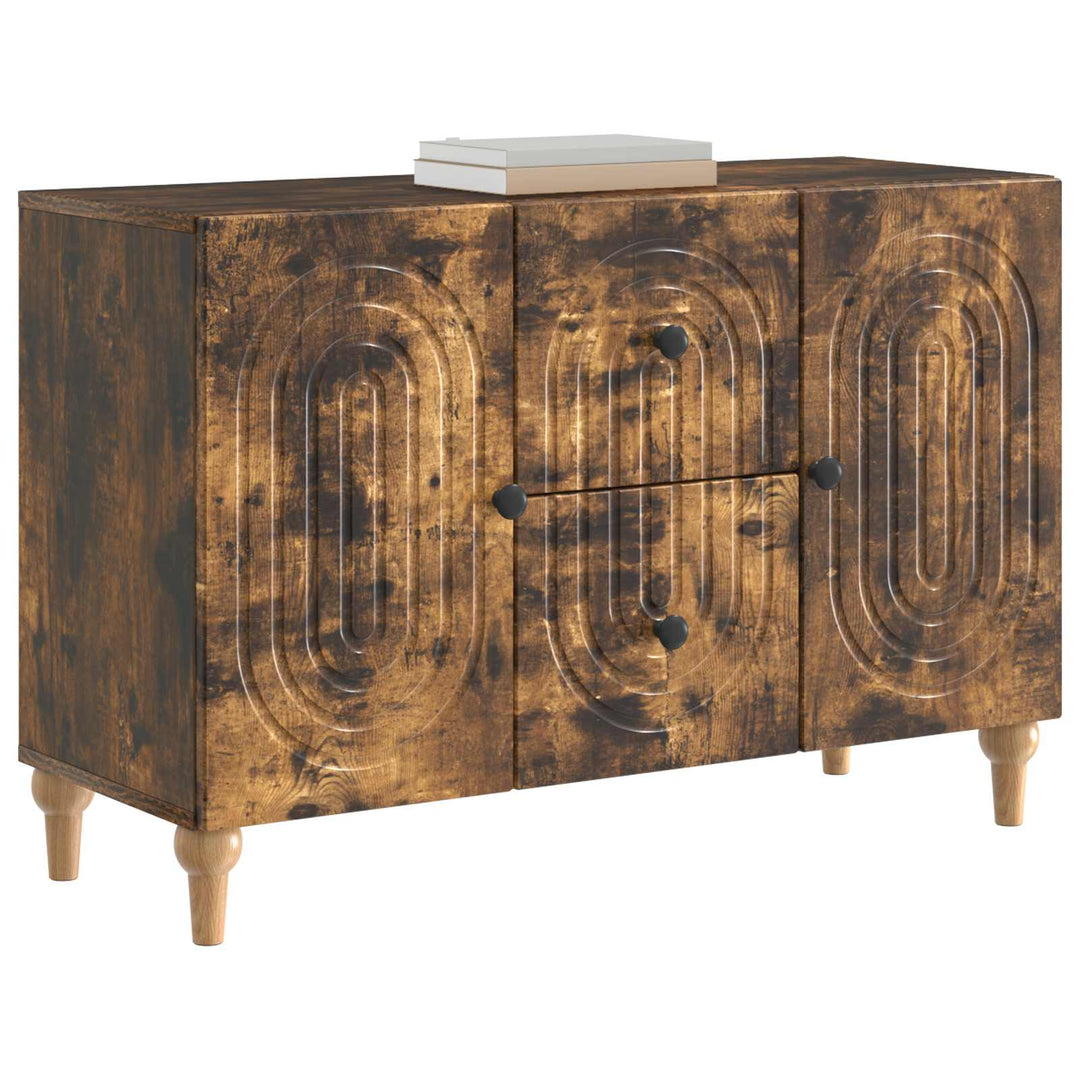 TV-skab Røget eg 89 x 34,5 x 60 cm Konstrueret træ