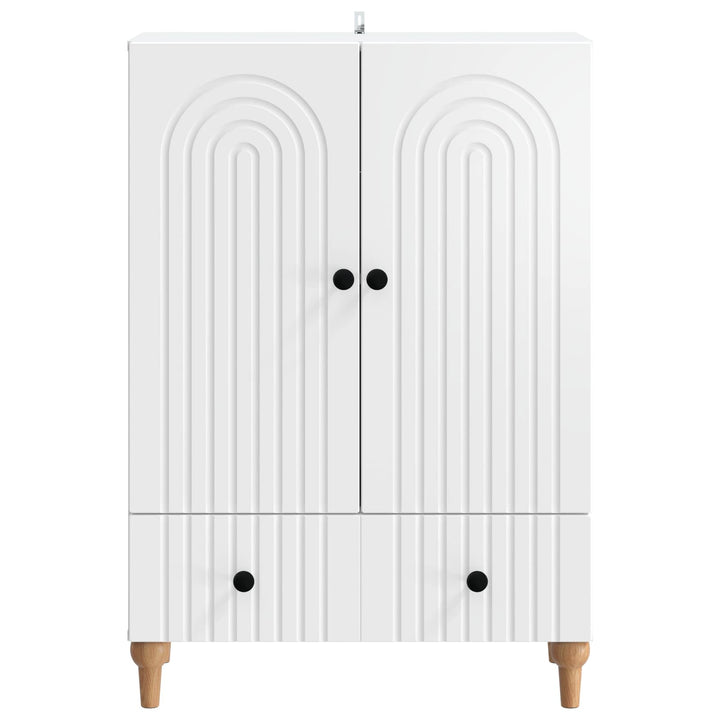 Sideboard Hvid 66 x 34,5 x 95 cm Konstrueret træ